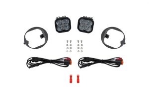Honda Element Fog Light Kit - Diode Dynamics - SS3 LED Foxbeam - Selectable 6000K white and 3000K yellow - `09-`11